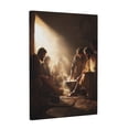 thumbnail image 3 of CozyNet Jesus Washing Disciple Feet A Humble Moment Of Love & Service, Glowing In Soft Light Wall Art Prints With Frame Canvas Perfect for Living Room & Bedroom, Ready to Hang, Wall Decor 16"x20", 3 of 10