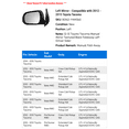 thumbnail image 2 of Left Mirror - Compatible with 2012 - 2015 Toyota Tacoma 2013 2014, 2 of 2