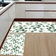 thumbnail image 2 of Kitchen Rugs Set of 2 Watercolor Vines Kitchen Mats Rugs Non Skid Washable Anti Fatiguee Repeating Delicate Doormat Carpet for Bedroom Bathroom Living Room 17x30in+17x47in, 2 of 6