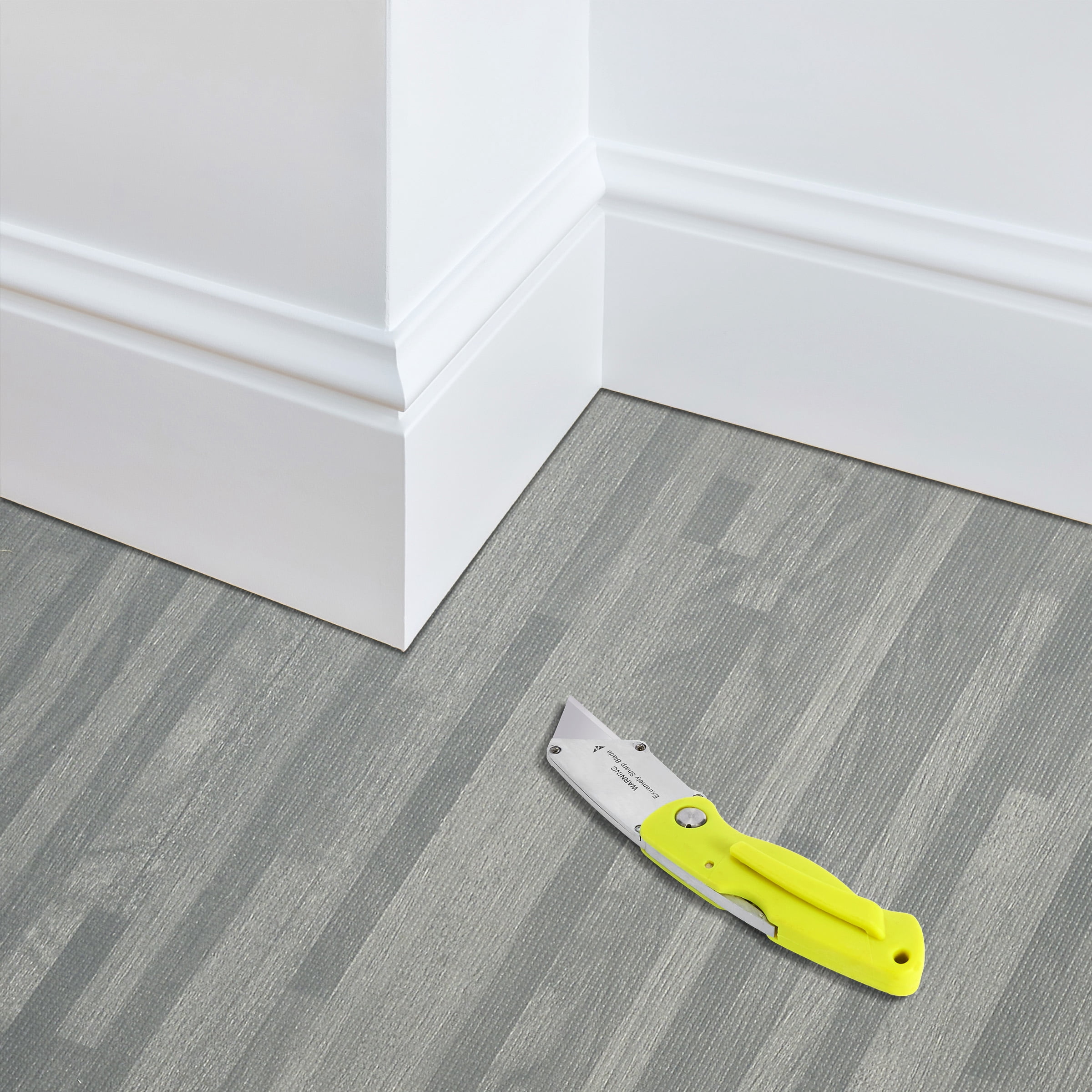 Sorbus Waterproof Wood Grain Foam Floor Tiles, 16 Tiles, 64 Sq Ft, Interlocking, Gray