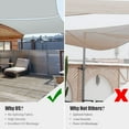 thumbnail image 5 of Yescom 2 Pack 10x10 Ft 97% UV Block Square Sun Shade Sail Canopy Cover Net Outdoor Yard, 5 of 10