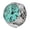 Lake water blue, variant on Clock Dials Finger Rings Retro Roman Watch Rings Durability Rusts Resistant Watch for Everyday Wear