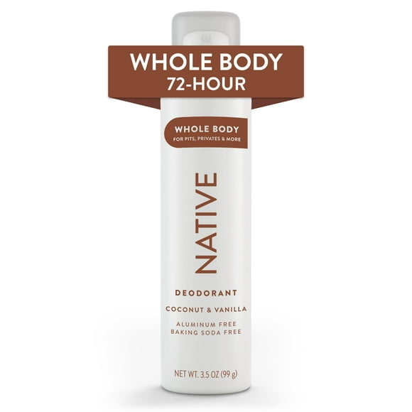 Desodorante en aerosol Native Whole Body, 72 horas, protección contra olores