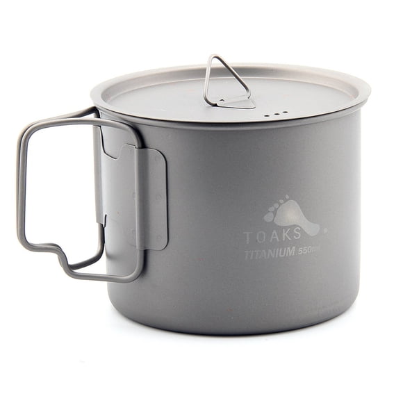 Olla TOAKS LIGHT Titanio 550ml (Versión Ultraligera)