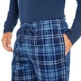 thumbnail image 3 of Eddie Bauer Men's Soft & Cozy Fleece Sleep Set EMW0018S (Heather Light Grey/Port Royal Plaid, XXL), 3 of 7