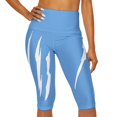 thumbnail image 3 of Effete Feline Claw Marks Scratch Yoga Capri Leggings (AOP), 3 of 8