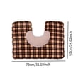 thumbnail image 7 of EHJRE Shoulder Neck Warmer Shoulder Pad Wrap Lightweight Convenient Shoulder Support Shoulder Shawl for Bedroom Travelling Sleeping Coffee lattice, 7 of 7