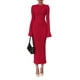 thumbnail image 1 of Vestido PRETTYGARDEN 2025 Otoño Rojo de Manga Larga Ajustado L, 1 of 7
