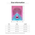 thumbnail image 5 of Fuzoiu Pink Shark Pool Fantasy Print Flannel Throw Blanket,Light Weight Warm Decorative,Throw Blanket Cover for Sofa, Couch, Bedroom,Travel-40"x30", 5 of 6