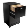 thumbnail image 4 of Lavish Home 2-Drawer File Cabinet with Lock and Rolling Wheels (Black), 4 of 10