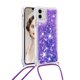 thumbnail image 1 of Funda FOXDOCK para iPhone 11 con Cuerda Ajustable, Brillo Líquido, Protección Antigolpes y Lente – Ideal para Regalo, 1 of 6
