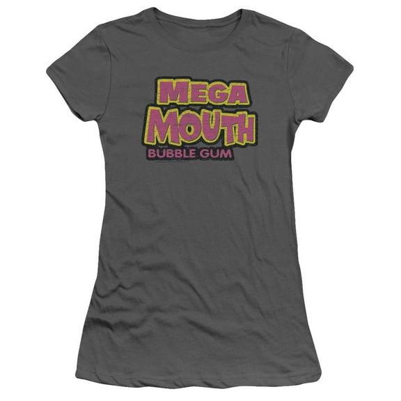 Dubble Bubble Mega Mouth S/S Junior Women's T-Shirt Sheer Charcoal