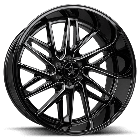 LHD29 20X10 6X139.7 -18 106.1 Gloss Black Milled