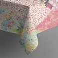 thumbnail image 2 of Pioneer Flower Floral Print Pattern Rectangle Tablecloth 60"x120",Waterproof Polyester Rectangle Table Cloth, Wipeable Spillproof Polyester Tablecloth for Dining, Camping, Indoor and Outdoor, 2 of 6