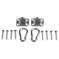 thumbnail image 6 of AFQH 2 Pack Swing Hangers Hooks Stainless Steel Hammock Hooks Door Buckle Ceiling Buckle Hanging Hardware Spring Hook for Porch Swing, Hammock Chair, Suspension Straps, Gymnastics Rings, 6 of 10