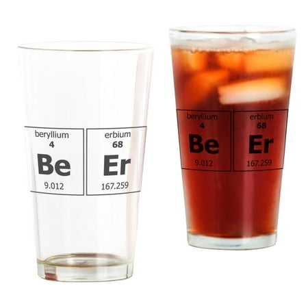 CafePress - Periodic Beer - Pint Glass, Drinking Glass, 16 oz. CafePress
