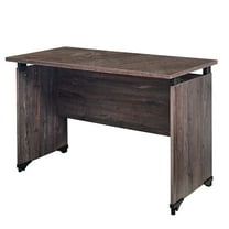 Cterwk Farmhouse Composite Wood Writing Desk,  Brown