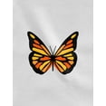 thumbnail image 2 of Tstars Women's Butterfly Graphic Top: Lovely & Stylish Girls Summer Racerback Tank Top - Soft & Comfy Cotton Blend Tank Top with Colorful Butterfly Print Small White, 2 of 5