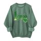 thumbnail image 1 of Ounisa St. Patrick's Day Sweatshirt for Women Clover Graphic T Shirts Patty's Day Long Sleeve Tee Tops Pullover, 1 of 6