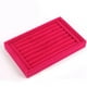 thumbnail image 4 of Organizador de bandeja de joyería de terciopelo para tocador Insertar anillo Titular Divisor Vitrina Joyero apilable para collar Pulsera Anillo Niñas, 4 of 5