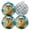 Black1441, variant on 4 PCS Pot Holders for Kitchen,Potholders Sets with Hook for Oven,Cooking,Baking,Lemon - Filled Botanical Illustration