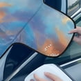 thumbnail image 4 of Xoenoiee Dolphin Sunset Print Windshield Cover for Ice and Snow Heavy Duty Windshield Protector for Cars, SUVs, Trucks, Waterproof Frost Cover Winter Car Accessories, 4 of 7