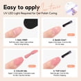 thumbnail image 5 of 6 Pcs Gel Nail Polish Kit,Milky Blush Pink with Glitter Gel Polish Quick Dry Soak Off UV LED Nail Polish Gift 10ML, 5 of 10