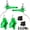 HB-CP4-Front+Rear-Green, variant on BUCKLOS HB-CP4 MTB Hydraulic Disc Brake Set 4 Pistons Front 850mm and Rear 1550mm Hydraulic Brakes(Pre-Bled) with Aluminum Alloy Lever with Caliper Ceramic Brake Pad Fit Mountain Bike,Ebike,Road Bike