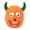 Orange, variant on mdesiwst Cartoon Aliens Dog Chew Toy Bite Resistant Squeaky Latex Demon Aggressive Chewers Interactive Toy Small Medium Large Dogs Teething Cleaning Toy