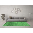 thumbnail image 3 of Ahgly Company Indoor Round Abstract Emerald Green Contemporary Area Rugs, 6' Round, 3 of 4