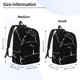 thumbnail image 2 of Disketp Animal Bulldog print Canvas Backpack Lightweight Travel Daypack Student Rucksack Laptop Backpack-, 2 of 5