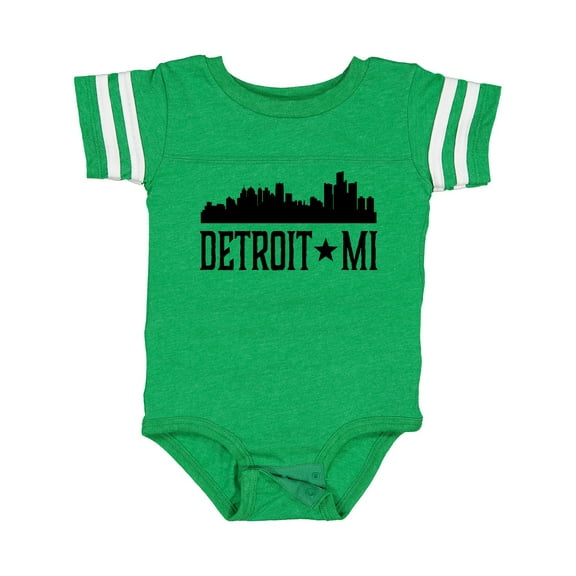 Inktastic Detroit Michigan City Skyline Boys or Girls Baby Bodysuit