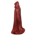 thumbnail image 3 of Cloak With Hood For Adults Shiny Cape For Parties And Themed Events Nepali Clothes Ladies Wraps And Shawls Or Capes with Sleeves Women Capes Formal Shawl Scarf Button Womens Shawls / Capes Warm Cloak, 3 of 3