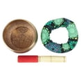 thumbnail image 2 of IBA Indianbeautifulart Tibetan Singing Bowl Musical Instrument For Meditation W/ Stick & Cushion Handcrafted In Nepal Bowl For Relaxation, Yoga & Spiritual Healing, 2 of 7