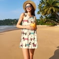 thumbnail image 3 of Defioc Dachshund Dog Puppy Pattern Women's Summer Dresses 2025 Beach Casual Sleeveless Tank Loose Sundress Beach Vacation Clothes with Pocket -XX-Large, 3 of 7