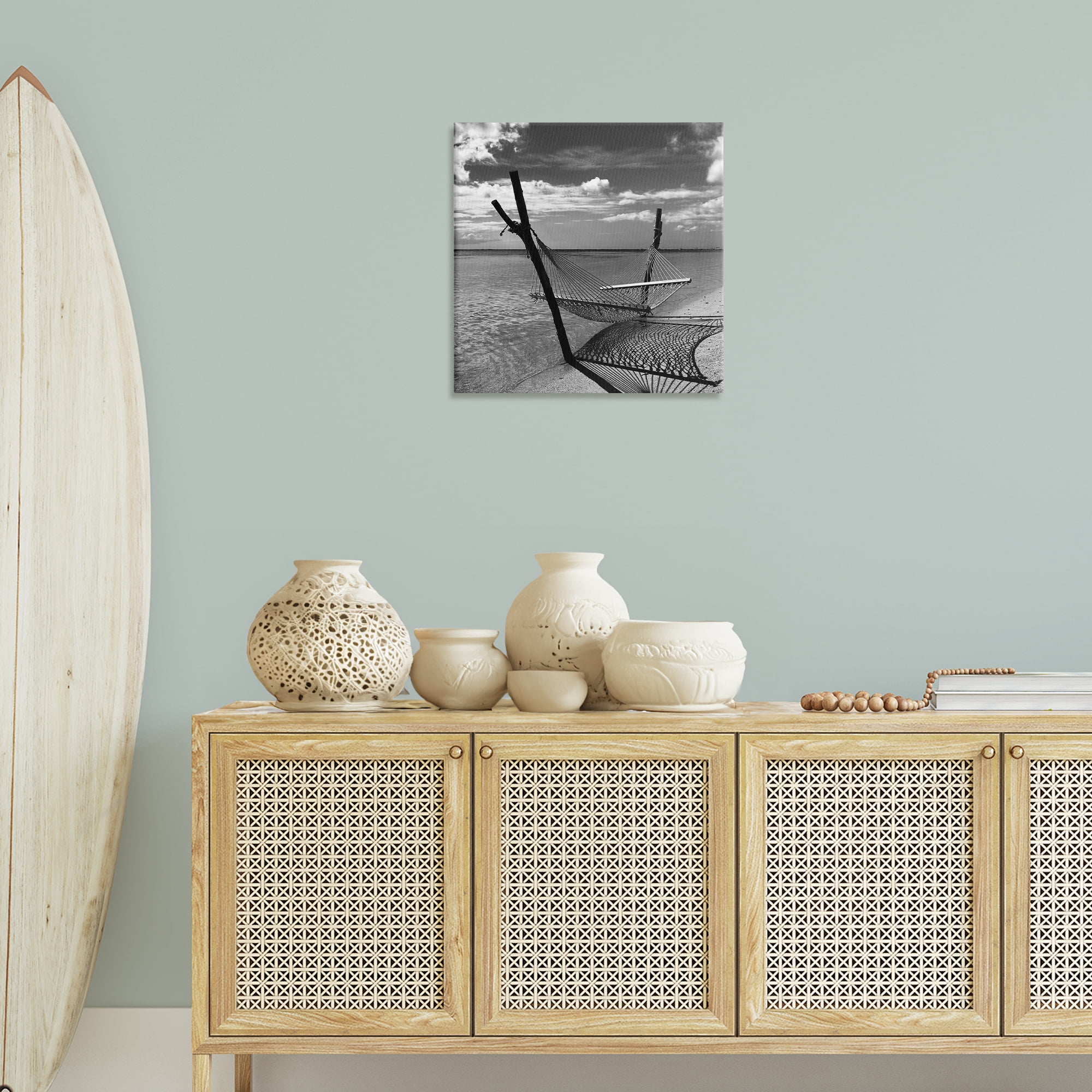 Stupell Industries Windward Beach Hammock Coastal Photography Gallery Wrapped Canvas Art Print Wall Art, 24 x 24