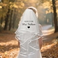 thumbnail image 4 of Custom Bridal Veil with Text,Personalized Bachelorette Veil,Future Mrs Veil,Personalized Wedding Veils for Brides Gift, 4 of 9