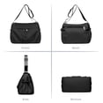 thumbnail image 2 of KXF Multi-layer Nylon Shoulder Bag for Women Large Capacity Crossbody Bag Lightweight Travel Satchel, 2 of 7