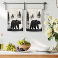thumbnail image 2 of Black Bear Kitchen Towels Set of 4, Farmhouse Forest Animals Vintage Soft Microfiber Dish Towels, Absorbent Quick-Dry Washable Dishcloths for Kitchen Cleaning, Drying Dishes, 18x28 Inches, 2 of 9