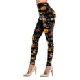 thumbnail image 4 of Sipaya Leggings estampados de temporada hasta el tobillo de Navidad cepillado para mujer S-3XL, 4 of 4