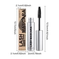 thumbnail image 3 of Waterproof Mascara, Curl Lock Volumizing, Long Wearing Smudge Proof, 10ml Lash Lift Effect, Intense Black Pigment, All Day Hold Extension Wand, 3 of 7