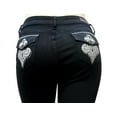 thumbnail image 4 of Jack David Women's Plus Capri Casual Stretch Jeans - Black, 4 of 5