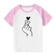 thumbnail image 3 of Blusas y camisas de manga corta con cuello redondo para niños y niñas, blusa de manga corta con estampado de cuello redondo, 3 of 7