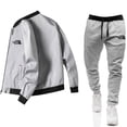 thumbnail image 4 of Conjunto de chaqueta informal con cremallera para hombre, de color sólido chaqueta cómoda, moda popular, primavera y otoño, nuevo, 2024, 4 of 5