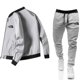 thumbnail image 3 of Conjunto de chaqueta informal con cremallera para hombre, de color sólido chaqueta cómoda, moda popular, primavera y otoño, nuevo, 2024, 3 of 4
