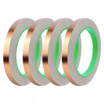 4pcs Copper Foil Tape, (1/2inch X 66 FT) Tape with Double-Sided Conductive for Guitar & Shielding, Crafts