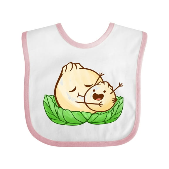 Inktastic Cute Dumpling Family Boys or Girls Baby Bib