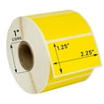 thumbnail image 5 of HOUSELABELS 2.25" x 1.25" Yellow Address Labels on 1" Core Compatible With Zebra and Rollo Printers, 32 Rolls / 1,000 Labels per Roll, 5 of 8