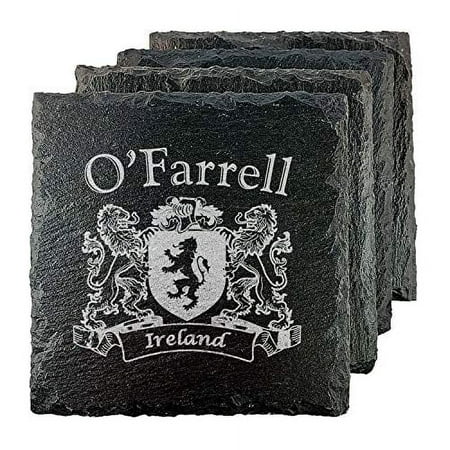 

O Farrell Irish Coat of Arms Slate Coasters - Set of 4