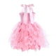 thumbnail image 2 of Vestido Suppromo de tul rosa para cumpleaños para niñas de 7 a 8 años, 2 of 7